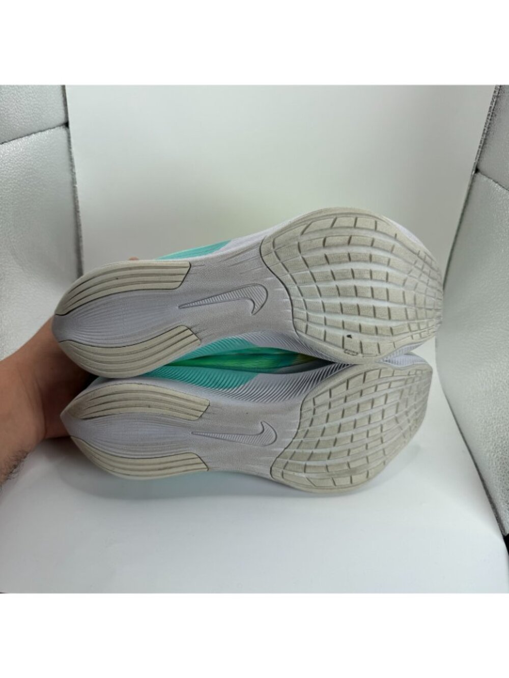 Nike Zoom Fly 4 Barely Volt Dynamic Shoes Women Size 9 Turquoise Running Cushion - Picture 11 of 12